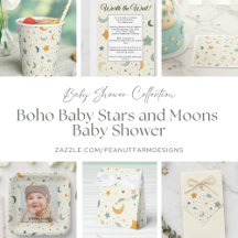  Adoption Baby Shower- Boho Baby Stars & Moons