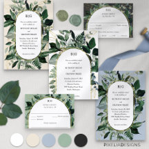 Modern Watercolor Botanical-Wedding Collection