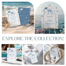 Blue Ocean Wonders Baby Shower Collection