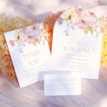 Baby in Bloom   Floral Blush Pink Baby Shower