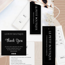 Chic Black Minimalistic Business Name Collection
