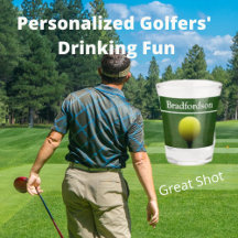 Golfers Shot Glass and Bar gifts