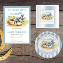 Off two the races derby equestrian birthday party