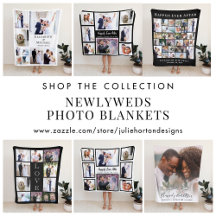 Newlyweds Personalized Photo Blankets