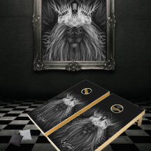 Lion with Crown - Black