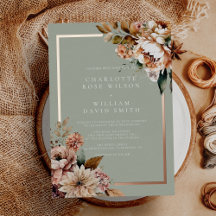Sage Green Elegant Floral Wedding