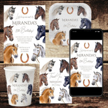 Equestrian Horses themed party and gifts