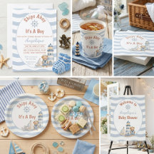 Ships Ahoy It's A Boy Baby Shower 