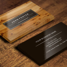 Wood Look Business Cards