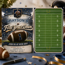 Football Ticket Birthday Invitation Any Age