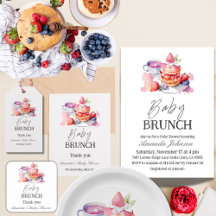Pancakes and Berries Baby Brunch Baby Shower
