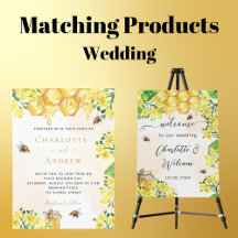 Sweet bee wedding - invitation, reception and gift