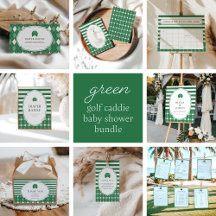 Green a little caddie is on the way! baby shower