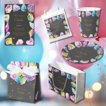 Birthday gem crystal party
