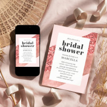 Rose Gold, Blush & Sequin Bridal Shower