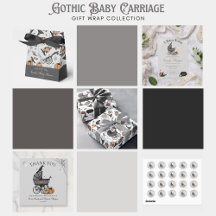 Gothic Baby Carriage Gift Wrap