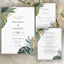 Modern Tropical Wedding Collection