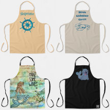 Aprons With Beach Themed Designs 