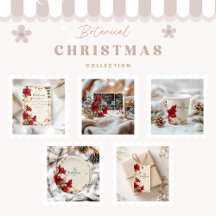 Red Amaryllis Rustic Christmas
