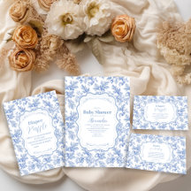 Toile De Jouy Woodland  Baby Shower