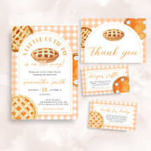 Little Cutie Pie Gingham Baby Shower   BS63