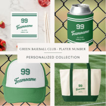 Green Baseball Club Custom Player & Team
