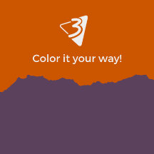 Purple and Orange Pillows - Living Room