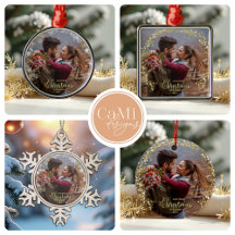 Snowflake Christmas Engaged Ornaments Collection