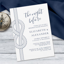 Nautical Knot Wedding Rehearsal Dinner