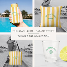 The Beach Club Yellow Cabana Stripe