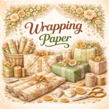 Floral Wrapping Paper Sheets Collection