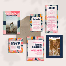 70s Retro Groovy Wedding Suite