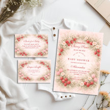 Strawberry Berry Sweet Baby Shower Collection