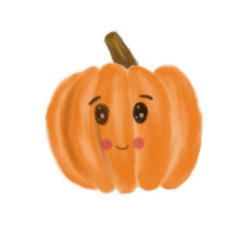 Watercolour Cute Pumpkin