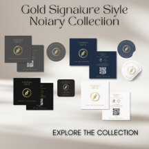 Gold Signature Style Notary Collection