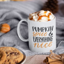 Orange & Black Pumpkin Spice Thanksgiving Quote