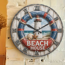 Coastal & Beach House Wall Clocks   Nautical