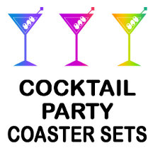 COCKTAIL PARTY COASTERS