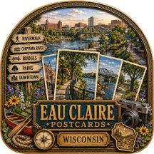 Eau Claire Wisconsin Postcards/Gifts