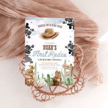 First Rodeo 1st Birthday Rustic Wild West Collecti