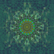 Leafy floral square stick puzzle parameterization 