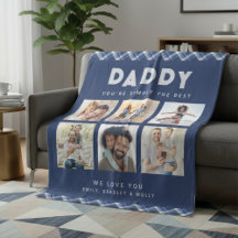 Photo Blankets for Dad Papa & Grandpa