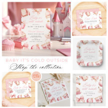 Baby it's cold outside Pink Coquette Baby Shower