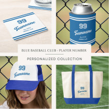 Blue Baseball Club Custom Player & Team