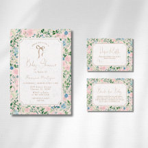 Teal Blush Sage Floral