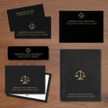 Timeless Black and Gold Scales of Justice