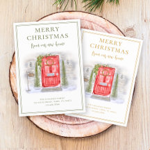 New Home Holidays Christmas Red Door Announcement 