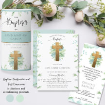 Unisex Elegant Greenery Religious Events