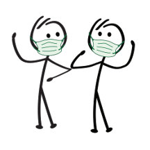 Mondkapjes. Stop coronavirus.