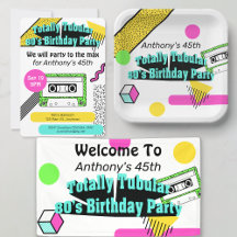 Totally Tubular 80s Birthday Party